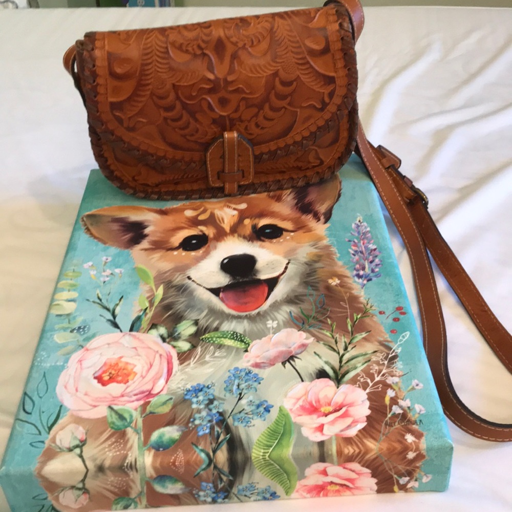 Like New Patricia Nash Leather Crossbody